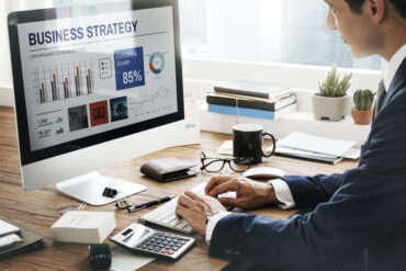 Businessman Workplace Working Business Strategy Concept Businessman Workplace Working Business Strategy Concept